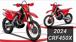 The 2024 Honda CRF450X Enduro Bike First Look