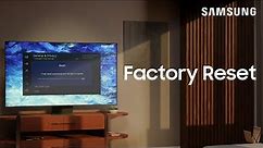 Reset your TV to factory default settings | Samsung US