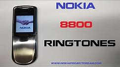 Nokia 8800 - Ringtones - SMS tones - Menus and Games