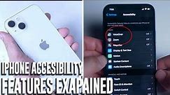 iPhone 13 accessibility features Explained | iPhone accessibility tutorial 2020