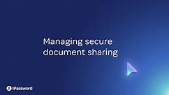 6. Managing secure document sharing