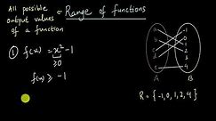 Range of functions | Relations and Functions | Class XI | Mathematics | Khan Academy