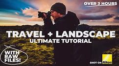FREE 3 HOUR Landscape Photography Tutorial WITH RAW FILES! Nikon Z6