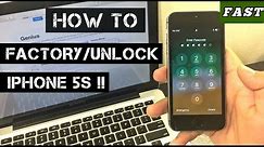 HOW to Factory Reset iPhone 5s [EASY Way]