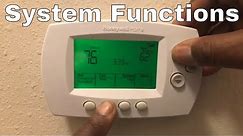 How To Setup & Program Honeywell Smart Thermostat System Functions WiFi RTH6500WF or RTH6580WF