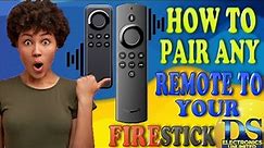 HOW TO PAIR ANY REPLACEMENT REMOTE TO YOUR AMAZON FIRESTICK !!