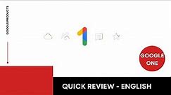 Google One Benefits and Pricing - English