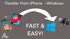 Transfer Photos and Videos From iPhone iPad To Windows PC 2022 FAST AND EASY!