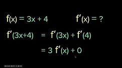 Sum or Difference Rule for Derivatives