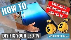 HOW TO FIX SAMSUNG TV WITH BLACK SCREEN (TV Disassembly & Fix)
