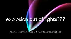 Flurry screensaver explosion??? (Random experiment)