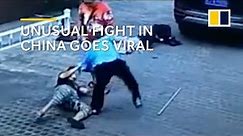 Unusual fight in China goes viral