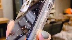 Glitter Clear Phone Case for iPhone Mini 6.7 Inch 12 -Pink