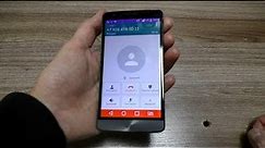 LG G3 s incoming call