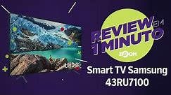 Smart TV Samsung 43" 4K 43RU7100 - Análise | REVIEW EM 1 MINUTO - ZOOM