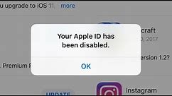 How to fix a disabled Apple ID