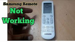 How to Reset Samsung remote | Samsung AC Remote reset Kaise kre | Samsung remote not working