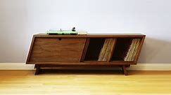 Build a Mid Century Modern Record Player Cabinet - Woodworking