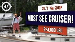 $24,000 CRUISER! Pearson 385 cruising sailboat for sale | EP 47 #sailboattour #sailboatforsale