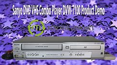 Sanyo DVD VCR VHS Player Combo Device with Remote DVW-7100 Product Demonstration
