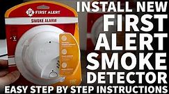How to Install Hard Wired Smoke Detector - Easy Installation First Alert Smoke Detector Model 9120B