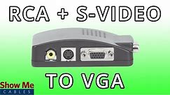 RCA & S-Video To VGA Converter - Quickly Change Video Signals #47-300-009