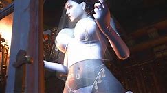 Resident Evil 8 Village Lady Dimitrescu in Thicc Jiggle Nightwear Costume Mod
