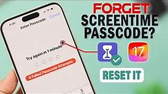 Screen Time Passcode Forgot? - How to Reset on iPhone 15's! [iOS 17]