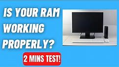 How To Check If Your RAM Is Working Properly In Windows 11/10/8/7