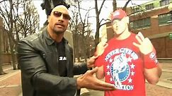 Raw: The Rock educates John Cena at historic locations