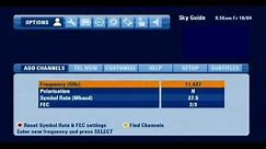 Adding ITV HD on the Sky HD Box manually via 'ADD CHANNELS' use the new settings in the description