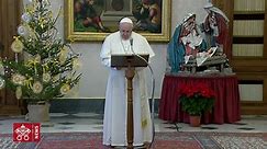 Pope Francis prays the Angelus