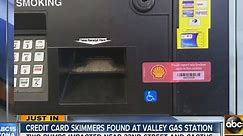 Credit card skimmers found at gas station
