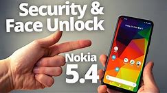 Nokia 5.4 - Set Fingerprint / Face Unlock or Security Pin Lock Password