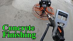 How to operate a concrete finishing machine (power trowel)