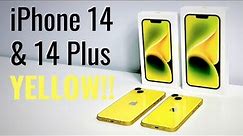 iPhone 14 & 14 Plus Yellow Unboxing & Comparison - Should YOU Upgrade?