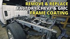 Number 1 Silverado Issue - How To Fix GMC and Chevy Frame Rust and Undercoating Sierra Tahoe