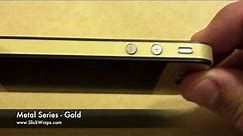 Brushed Gold Wrap for iPhone 4 & iPhone 4s (Old Style No Longer Available, See New Video)