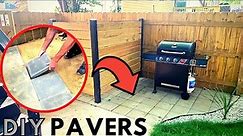DIY Concrete Paver Patio (Simple and Inexpensive method)