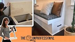 DIY Banquette Bench/ Bench Seating with Storage