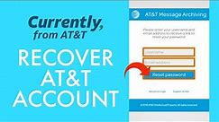 Recover AT&T Account: Reset Forgotten AT&T Password 2021