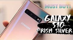 Samsung Galaxy S10 Prism Silver Hands On!