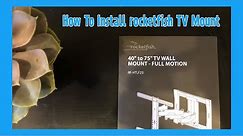 How To Install rocketfish TV Wall Mount 40-75" Full Motion [3 Easy Steps]