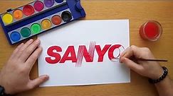 How to draw the Sanyo logo