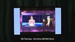 LG Infinia 42PJ350 plasma HDTV demo