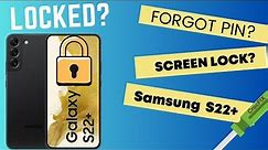 Screen LOCK on Samsung S22 S22 plus or Ultra / Unlock & Remove PIN Password