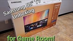 Walmart Samsung 55in 4k TV Crystal UHD HDR Tu7000 Unboxing & Demo