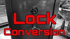 Safe lock conversion (digital to mechanical)