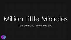 Million Little Miracles | Elevation Worship & Maverick City | Piano Karaoke [Lower Key of C]