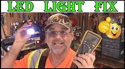 HOW TO FIX AN LED FLASHLIGHT - EASY DIY BATTERY HACK